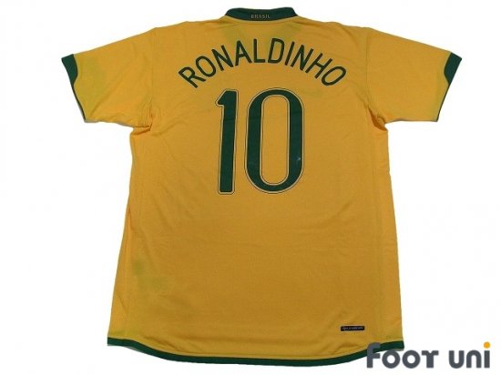 ブラジル代表（Brazil）06 H ホーム #10 ロナウジーニョ（Ronaldinho）ドイツW杯モデル 紙タグ付 オフィシャルマーキング