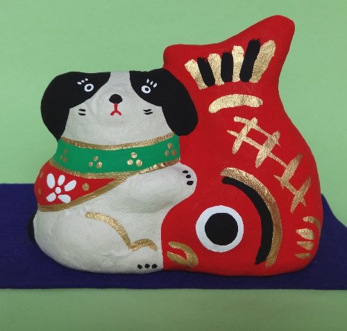 鯛犬 和紙工芸品 張り子 雛人形 五月人形 の通販 飛騨高山 紙屋文二郎