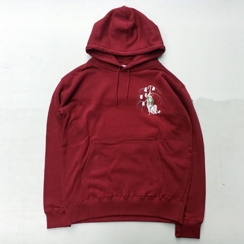 crimson red hoodie