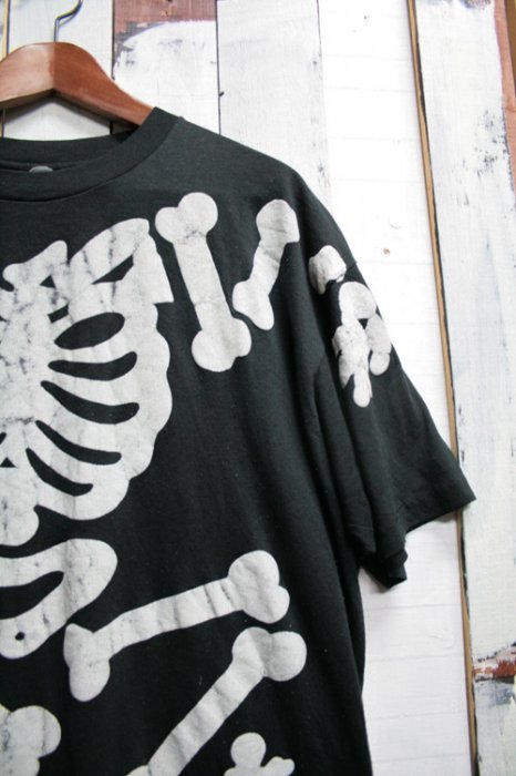 VINTAGE ダメージ boro クラッシュ skull ポケットTシャツ - トップス