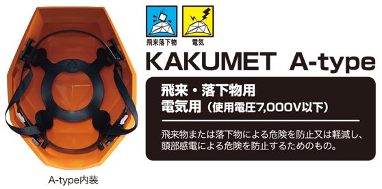 積み重ねられるヘルメット カクメット 【KAKUMET】 A-type - 防災備蓄