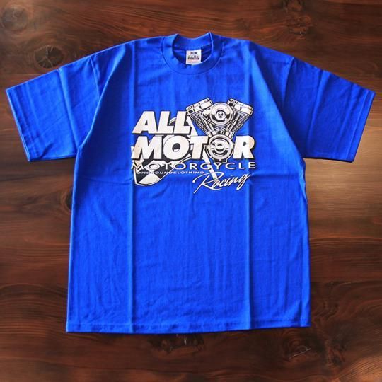 onground clothing all motor tシャツ ロイヤルブルー attract online