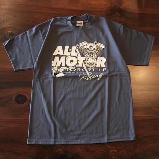 onground clothing all motor tシャツ ガンメタルグレー attract
