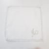 <img class='new_mark_img1' src='//img.shop-pro.jp/img/new/icons1.gif' style='border:none;display:inline;margin:0px;padding:0px;width:auto;' />銀音楽記号 レースタオル 白,バレリーナートオリジナル刺繍,ピアノ発表会プレゼント