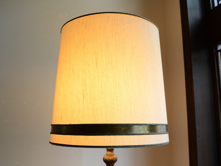 シェード付 真鍮×マーブルテーブルランプ（H51cm）｜アンティーク照明・ランプ｜CHELSEA antique＆decoration（チェルシー）