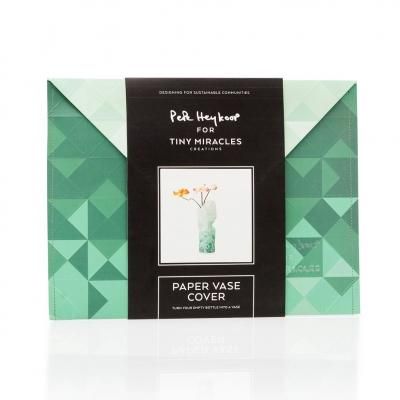 Tiny Miracles （タイニーミラクルズ） Paper Vase Cover Green Gradient