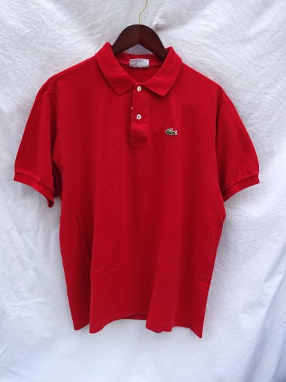 red lacoste polo