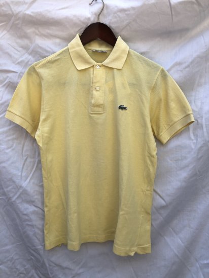 yellow lacoste polo