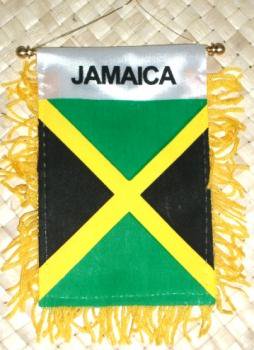 車用品 ジャマイカ旗柄 ミニバナー カーアクセサリー Reggae Mart レゲエグッズの通販レゲエショップ レゲエ マート