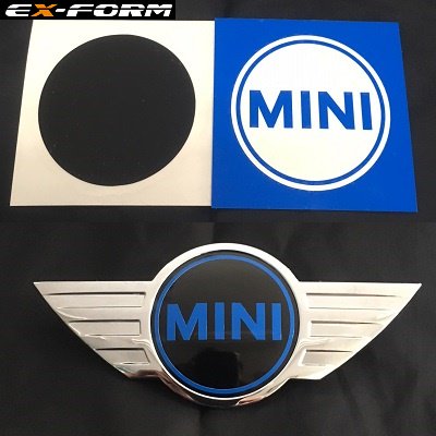 BMW MINI EX-FORMオリジナル 純正エンブレム リペアステッカー ...