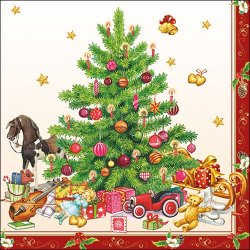 オランダ/Ambiente/ペーパーナプキン/ Nostalgic Christmas Tree