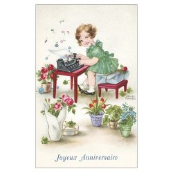 フランス/ポストカード/JoyeuxAnniversaire/926
