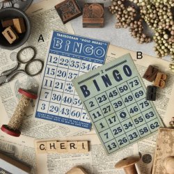 USAヴィンテージ/Bingoカード/1枚