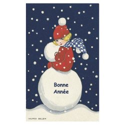 フランス/ポストカード/boule de neigel/896