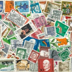西ドイツ1956-89の使用済み切手10枚