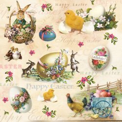 ݡ/ڡѡʥץ/ Happy Easter Animals /Х