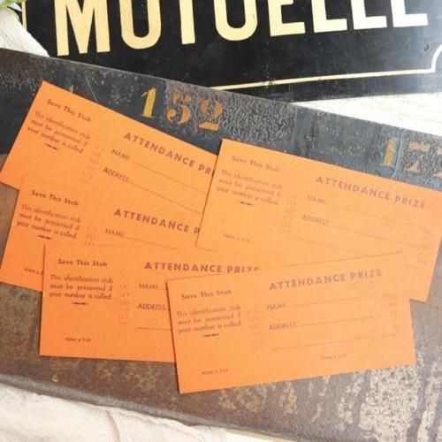 ヴィンテージアテンダンスチケット 5枚 Cheri