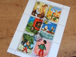 1972'sサルージャ/ピノキオの切手シート