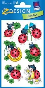 ドイツのステッカー グリッター付てんとうむし Cheri ドイツのステッカー グリッター付てんとうむし Cheri