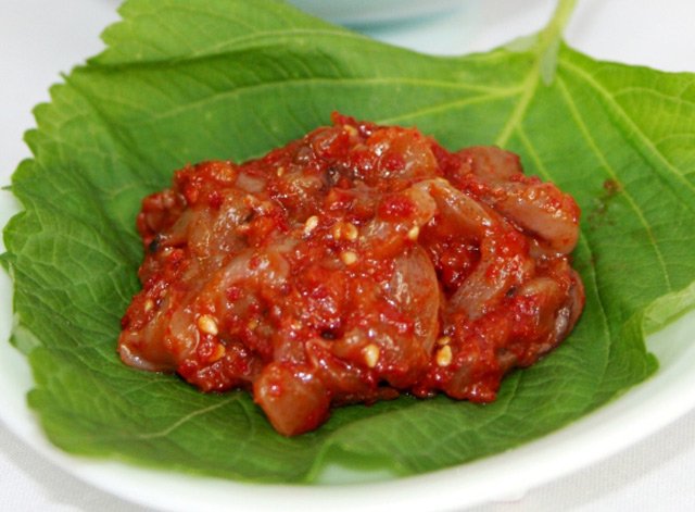 歳末セール】味付イカの塩辛 150ｇパック入 - 自家製キムチ販売・通販 韓国食材専門店「まるきん」 キムチを作るための食材も販売しております。