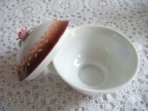  【限定品】マニー　ローズ　陶器　ポプリポット　レッドの商品写真6