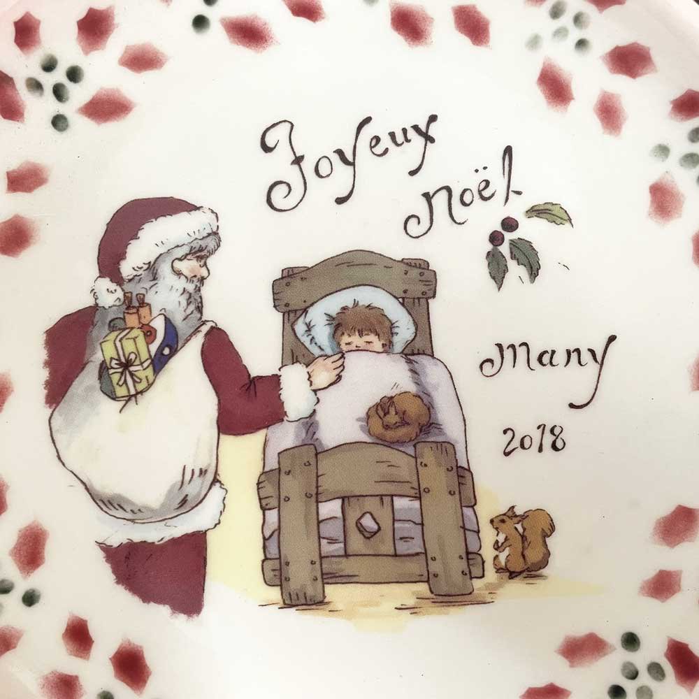 Many（マニー） クリスマス陶器 2018 プレートの商品写真3