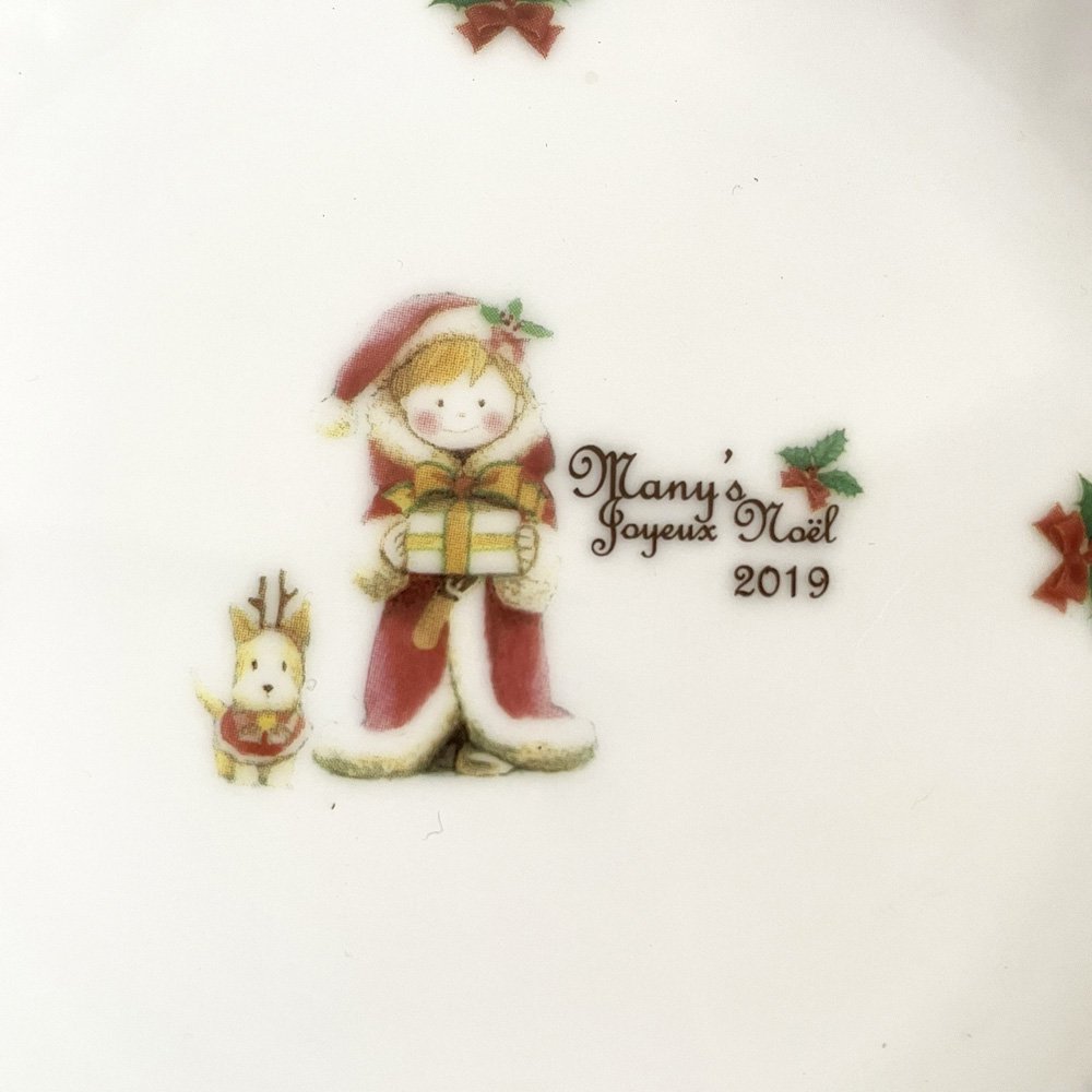 Many（マニー） クリスマス陶磁器 2019 プレートSの商品写真2