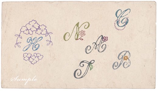  ティアラ(Tiara)　ハンコ　花と英文字セットの商品写真4