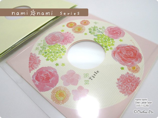 クローズピン　nami namiシリーズ　ディスクレーベルシールの商品写真3