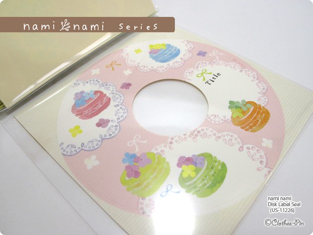クローズピン　nami namiシリーズ　ディスクレーベルシールの商品写真4