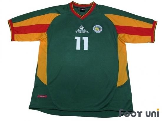 セネガル代表 Senegal 02 A アウェイ 11 ディウフ Diouf 日韓w杯モデル ルコック 半袖 Vintage Soccer Jersey Football Shirt 買取 全国通販 Usedサッカーユニフォーム専門店 Foot Uni フットユニ 古着 ユーズド ヴィンテージ リサイクル Football