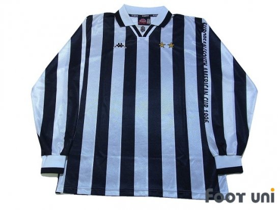 ユベントス(Juventus)96 H ホーム トヨタカップモデル 長袖 襟付き Vintage soccer jersey Football  shirt - 買取｜全国通販【USEDサッカーユニフォーム専門店 Foot uni フットユニ】古着｜ユーズド｜ヴィンテージ ｜リサイクル｜football