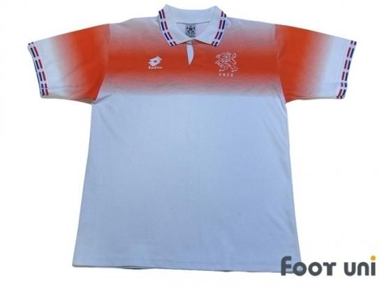 オランダ代表 Nederland 96 A アウェイ ユーロ96モデル ロット 襟付き 半袖 Vintage Soccer Jersey Football Shirt 買取 全国通販 Usedサッカーユニフォーム専門店 Foot Uni フットユニ 古着 ユーズド ヴィンテージ リサイクル Football