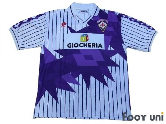 送料無料◆2025新品  フィオレンティーナ(Fiorentina)91-92 A アウェイ ロット 半袖 ウェア