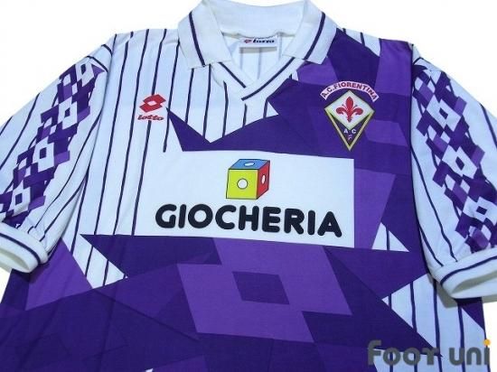 【残りわずか】 フィオレンティーナ(Fiorentina)91-92 A アウェイ ロット 半袖 ウェア
