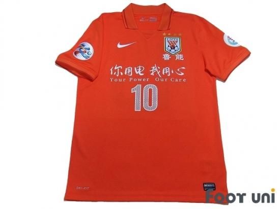 山東魯能 Shandong Luneng Taishan Fc 14 H ホーム 10 ヴァグネルラヴ Vagner Love Aclパッチ オフィシャルマーキング 60minutesパッチ ナイキ 半袖 襟付き Vintage Soccer Jersey Football Shirt 買取 全国通販 Usedサッカーユニフォーム専門店 Foot Uni