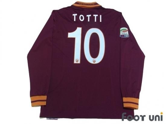 ローマ/13-14/H #10 トッティ 長袖 紙タグ付 - USEDサッカー