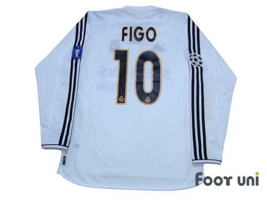 レアルマドリード 03/04 #10 フィーゴ 長袖 ユニフォーム CL レアルマドリード/03-04/H #10 フィーゴ CLパッチ付 長袖 - USED