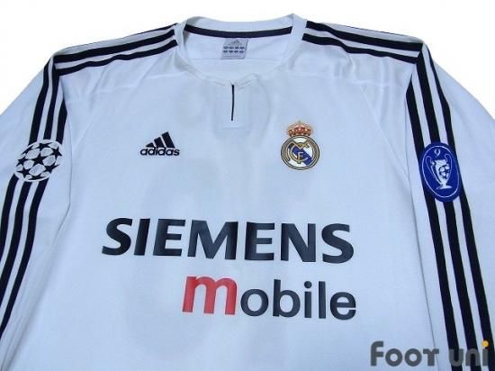 レアルマドリード 03/04 #10 フィーゴ 長袖 ユニフォーム CL レアルマドリード/03-04/H #10 フィーゴ CLパッチ付 長袖 - USED