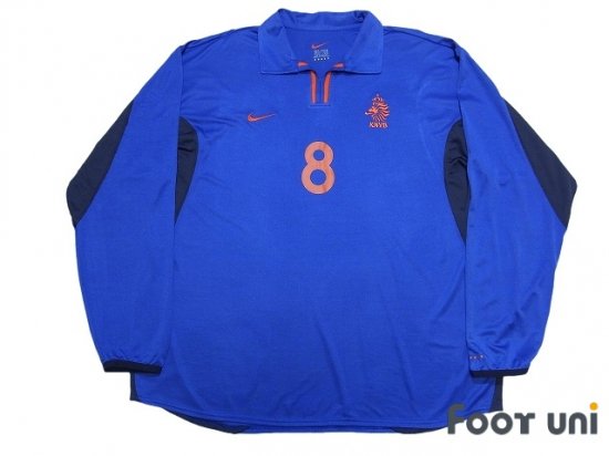 オランダ代表(Nederland)00 A #8 ダービッツ(Davids) 長袖 - USED