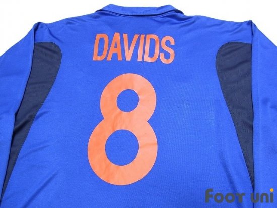 オランダ代表(Nederland)00 A #8 ダービッツ(Davids) 長袖