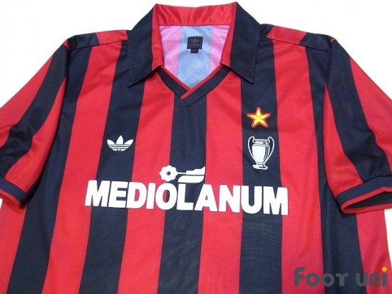 ACミラン(AC Milan)90-92 H ホーム 復刻モデル アディダス 半袖 襟付き