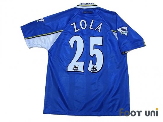 チェルシー(Chelsea)97-99 H ホーム #25 ゾラ(Zola)プレミアパッチ 
