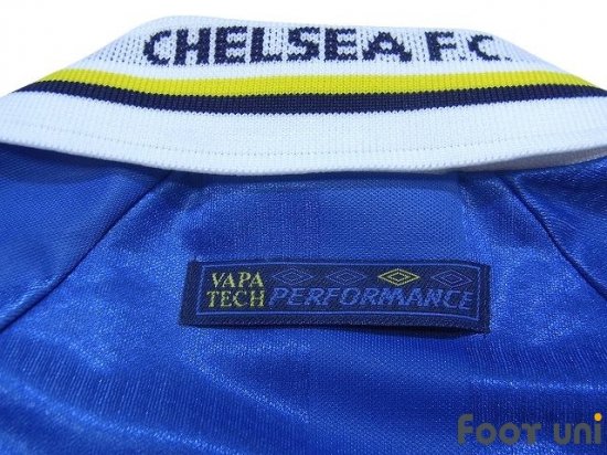 チェルシー(Chelsea)97-99 H ホーム #25 ゾラ(Zola)プレミアパッチ オフィシャルマーキング アンブロ 半袖 襟付き  Vintage Soccer Jerseys Football Shirts - 買取｜全国通販【USEDサッカーユニフォーム専門店 Foot uni  フットユニ】古着｜ユーズド｜ヴィンテージ ...