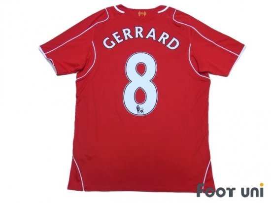 リバプール(Liverpool FC)14-15 H ホーム #8 ジェラード(Gerrard