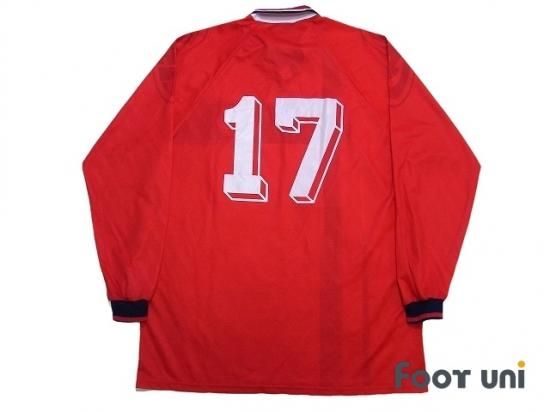 ノルウェー代表(Norway)97 H ホーム #17 アンブロ 長袖 - USED