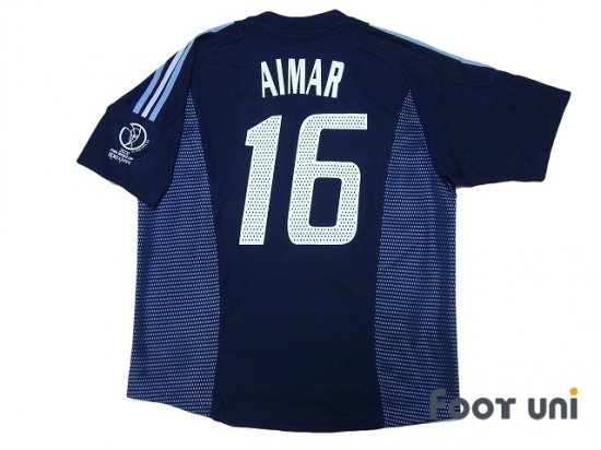 アルゼンチン代表(Argentina)2002 A アウェイ #16 アイマール(Aimar)日韓ワールドカップパッチ パンツ付 上下セット  アディダス 半袖 Vintage soccer jersey Football shirt - 買取｜全国通販【USEDサッカーユニフォーム専門店  Foot uni フットユニ】古着｜ユーズド ...