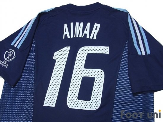 アルゼンチン代表(Argentina)2002 A アウェイ #16 アイマール(Aimar)日韓ワールドカップパッチ パンツ付 上下セット  アディダス 半袖 Vintage soccer jersey Football shirt - 買取｜全国通販【USEDサッカーユニフォーム専門店  Foot uni フットユニ】古着｜ユーズド ...