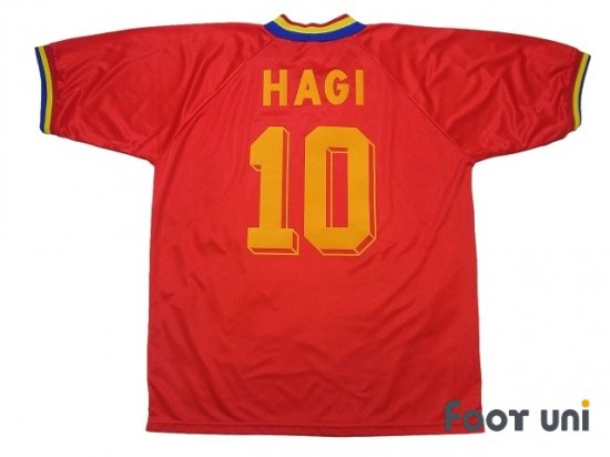 ルーマニア代表(Romania)1994 A アウェイ #10 ハジ(Hagi)アメリカワールドカップモデル アディダス 半袖 Vintage  Soccer Jerseys Football Shirts - 買取｜全国通販【USEDサッカーユニフォーム専門店 Foot uni  フットユニ】古着｜ユーズド｜ヴィンテージ｜リサイクル ...