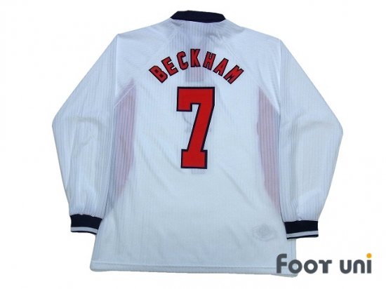 イングランド代表(England)98 H #7 ベッカム(Beckham)長袖 アンブロ 